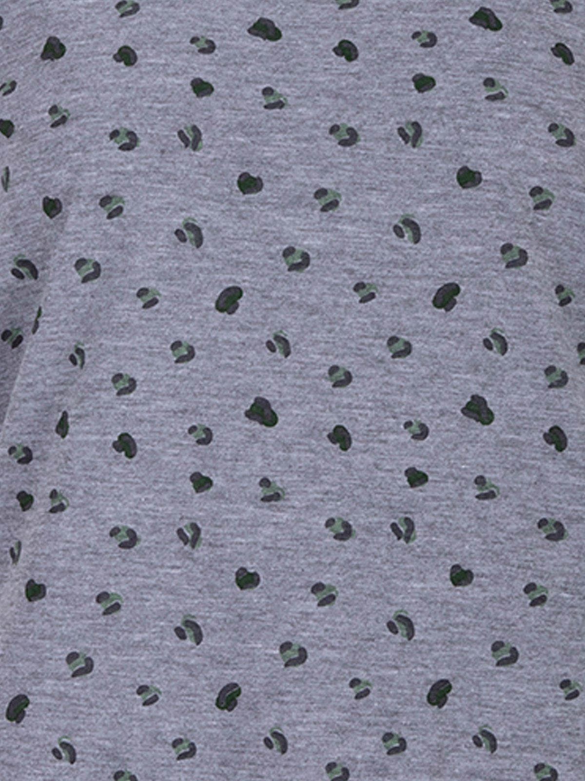 Nachthemd Leo - Kurzarm Nachthemd zeitlos grau Shirt