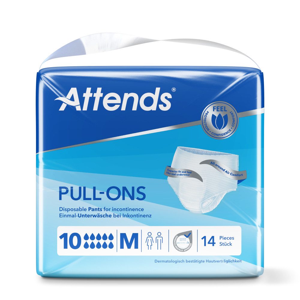 Attends GmbH Inkontinenz-Pants Attends Pull-Ons 10 M Einmalhosen (1x14 Stück)