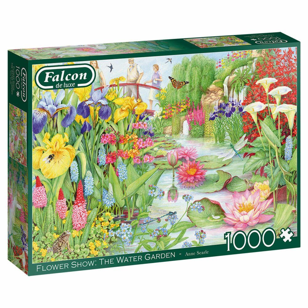 1000 Garden, The Show Puzzleteile Spiele Puzzle Water Flower Falcon The Jumbo