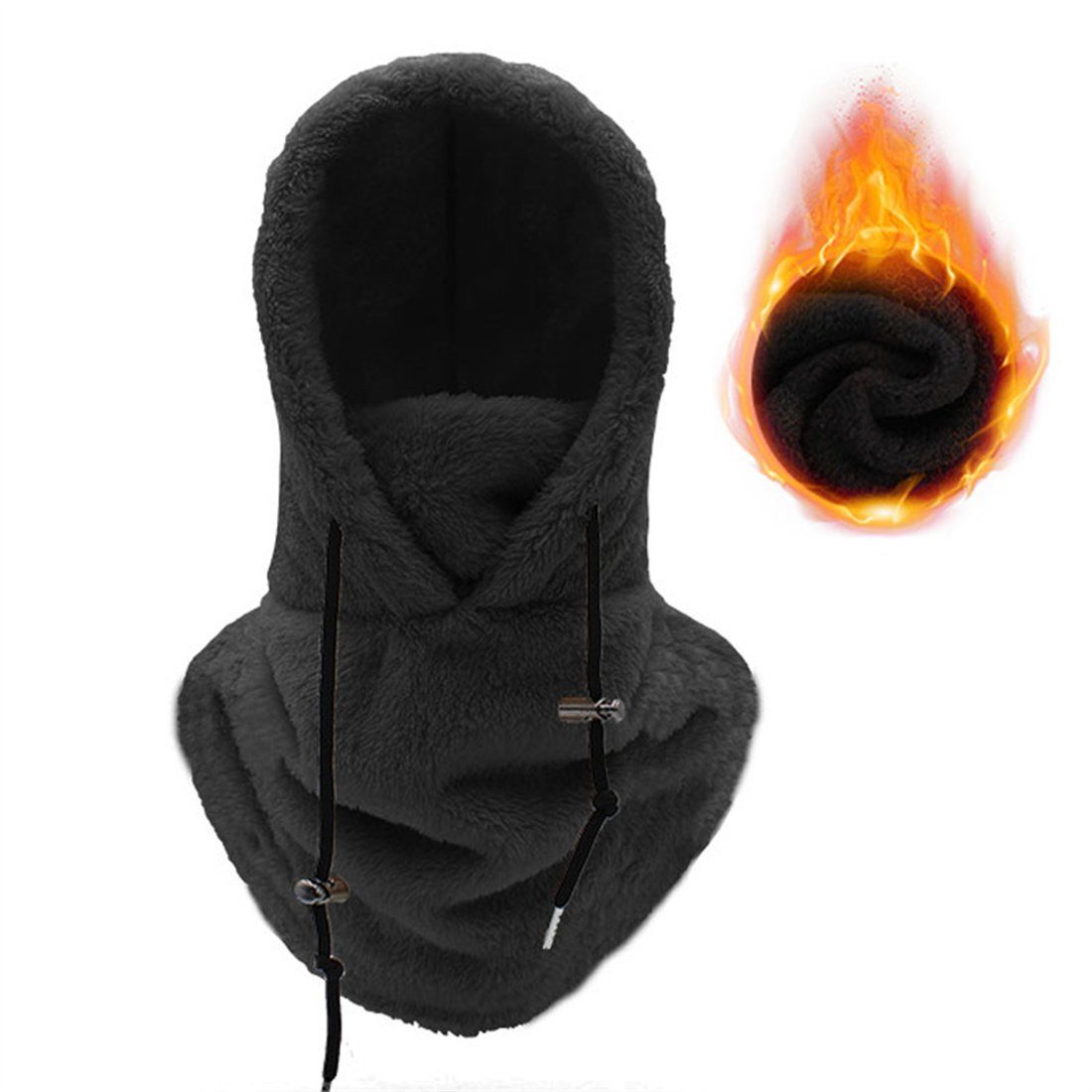 Warme Schwarz Maske,Multifunktionale DÖRÖY Reiten Sturmhaube Windproof Kopfbedeckung Ski Winter