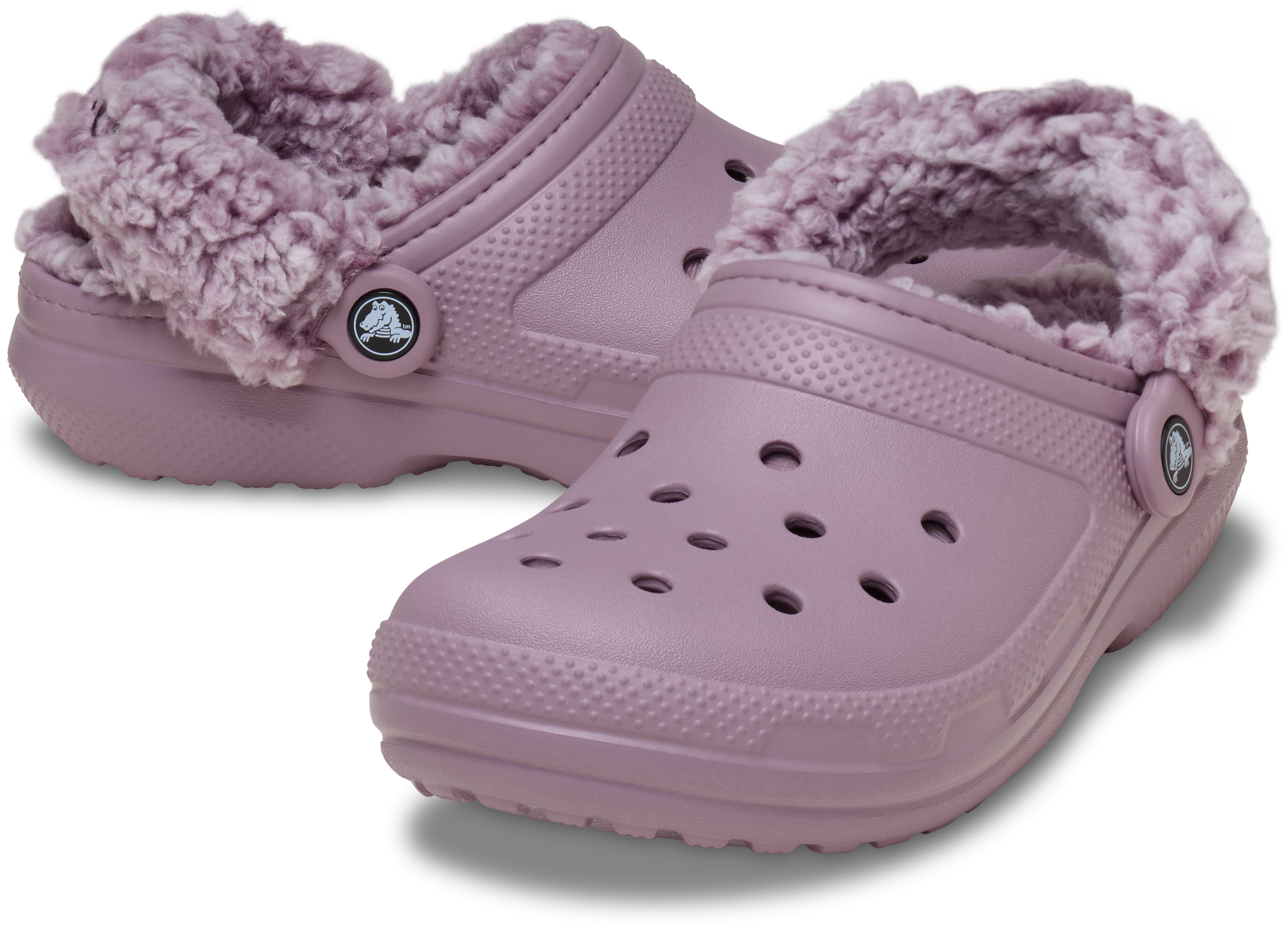 Crocs Classic Fleece Lined Clog Hausschuh Clog, Schlupfschuh mit Warmfutter, schwenkbarer Fersenriemen – Bild 3 von 5
