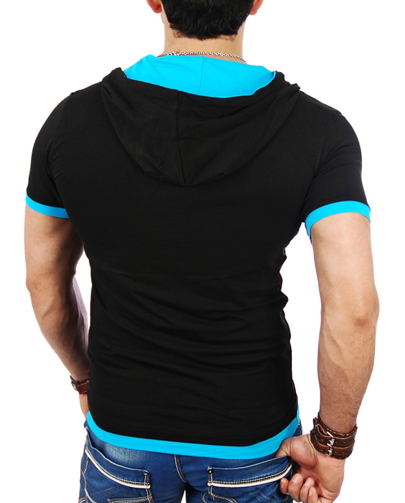 Reslad T-Shirt Reslad Herren Kapuzen T-Shirt günstig online kaufen