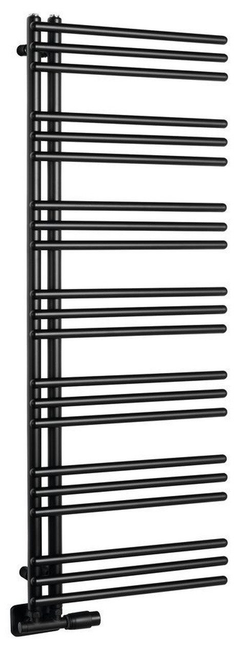 Aqualine Badheizkörper POSEIDON Badheizkörper 550x1340mm, Schwarz matt, Aqualine-PS513B