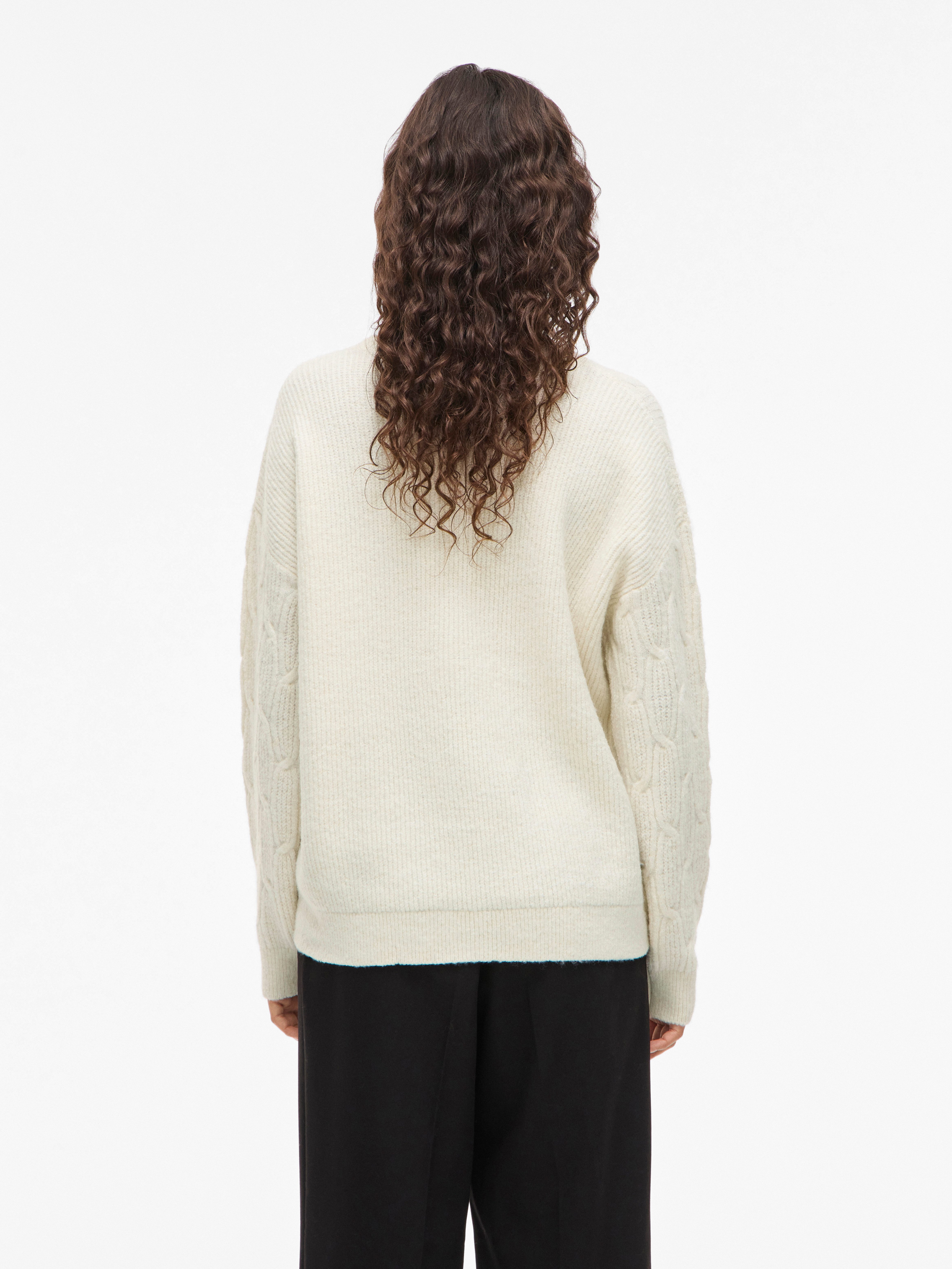 Vila Strickpullover VILASSIA O-NECK L/S CABEL günstig online kaufen