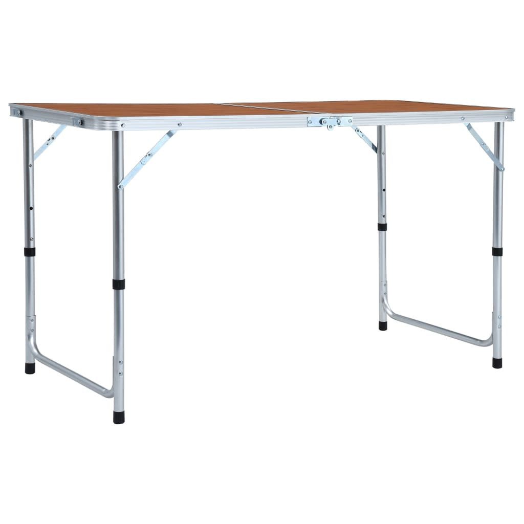 vidaXL Campingtisch 120 x 60 cm Klappbarer Campingtisch Aluminium 120x60 cm