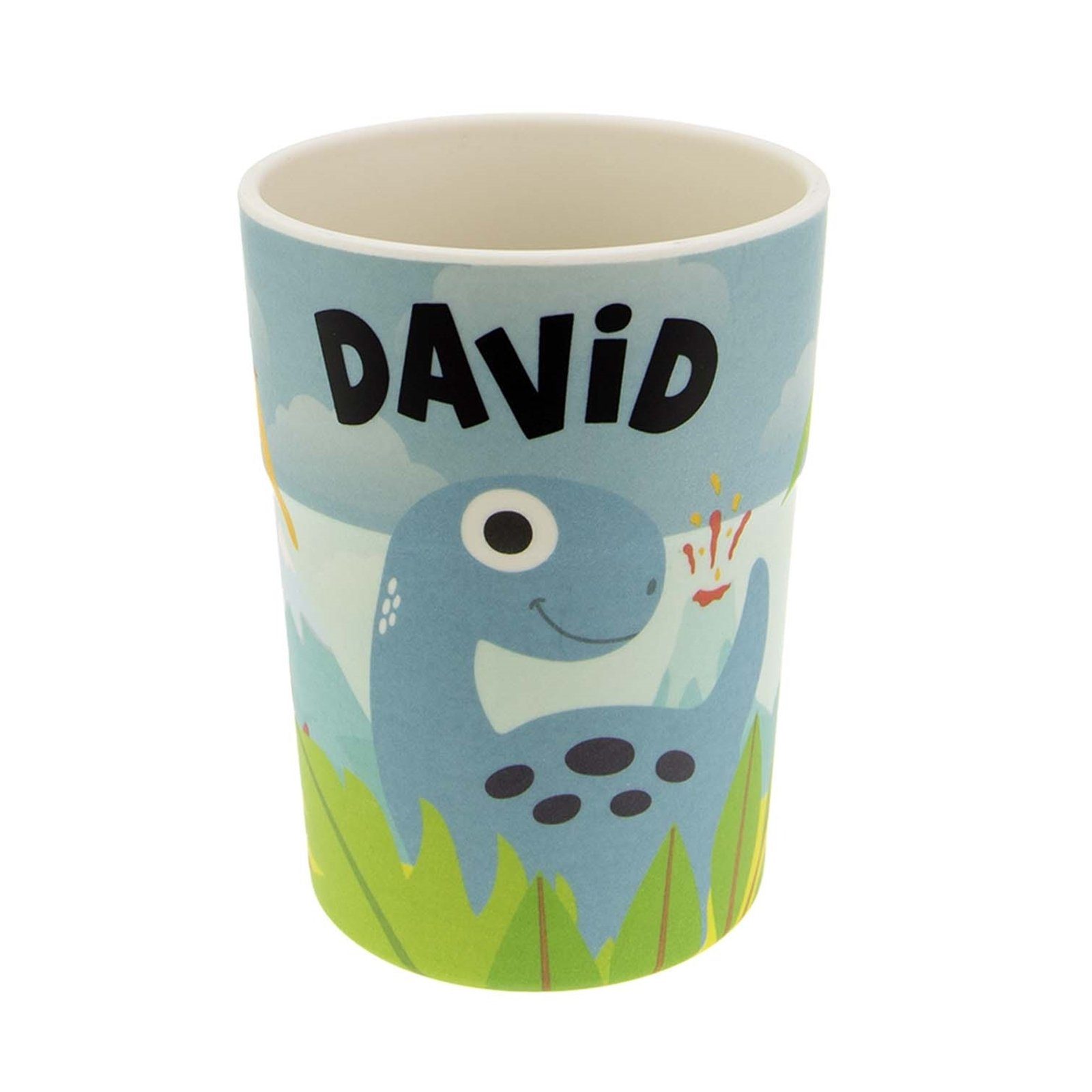 HTI-Living Tasse Kinderbecher Namensbecher David, 1-tlg., Kunststoff, Trinkbecher Saftbecher Milchbecher