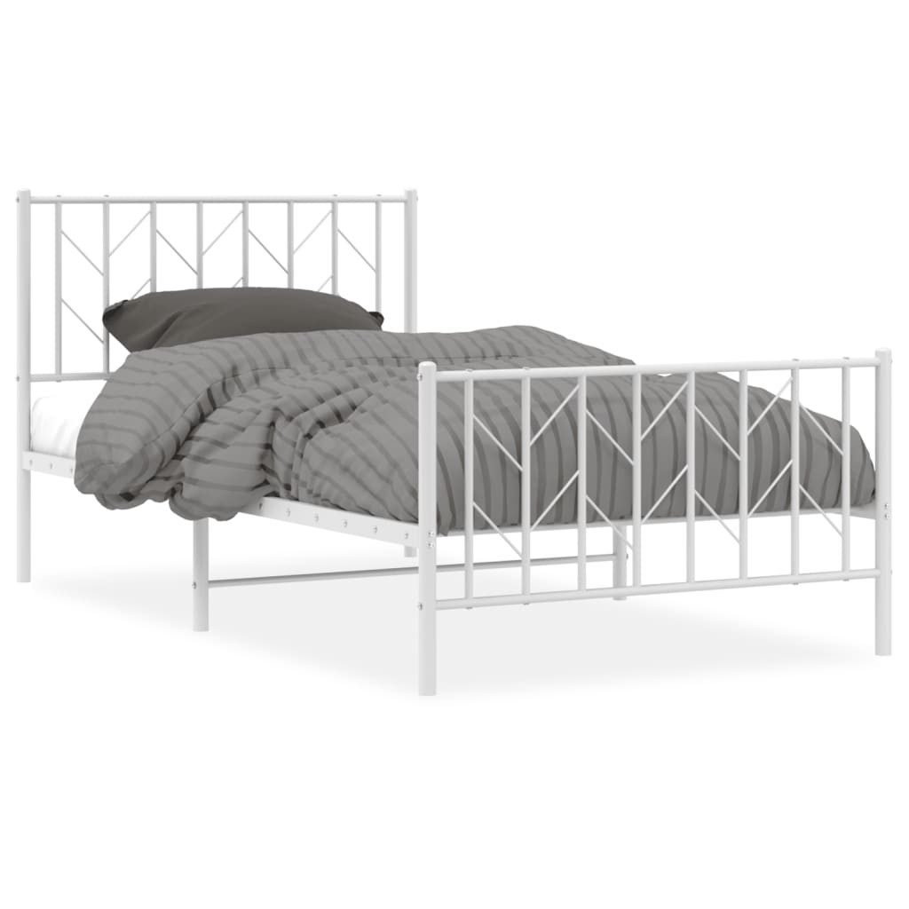 vidaXL Bett Bettgestell mit Kopf- und günstig online kaufen