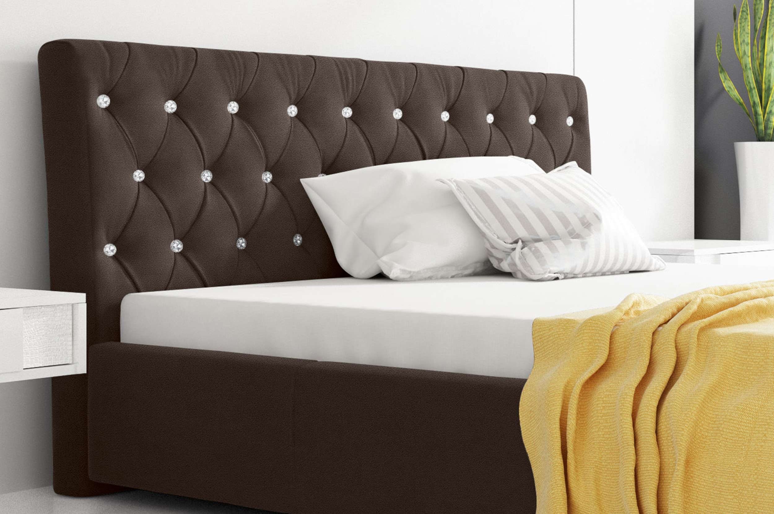 99rooms Polsterbett Kevin (Schlafzimmerbett, Bett), 120/140/160/180/200x200 günstig online kaufen