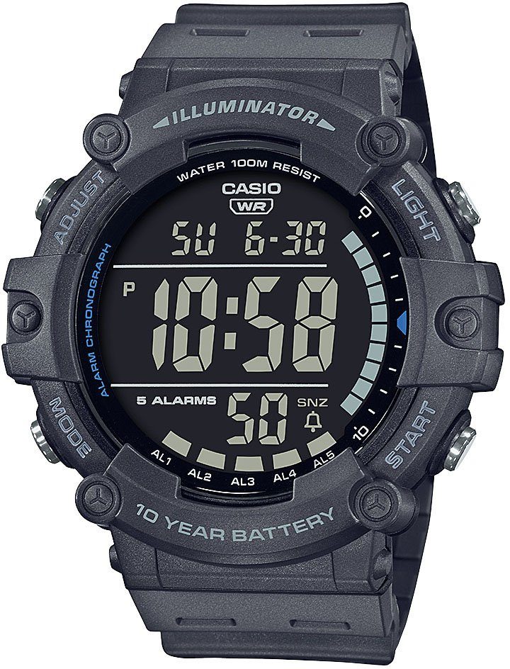 Casio Collection Chronograph AE-1500WH-8BVEF, Quarzuhr, Armbanduhr, Herrenuhr, digital, Stoppfunktion