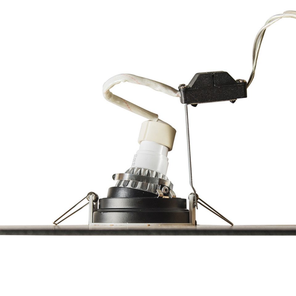 Qazqa LED Einbaustrahler Rondoo, ohne Leuchtmittel, GU10, Weiß, Modern, Alu günstig online kaufen