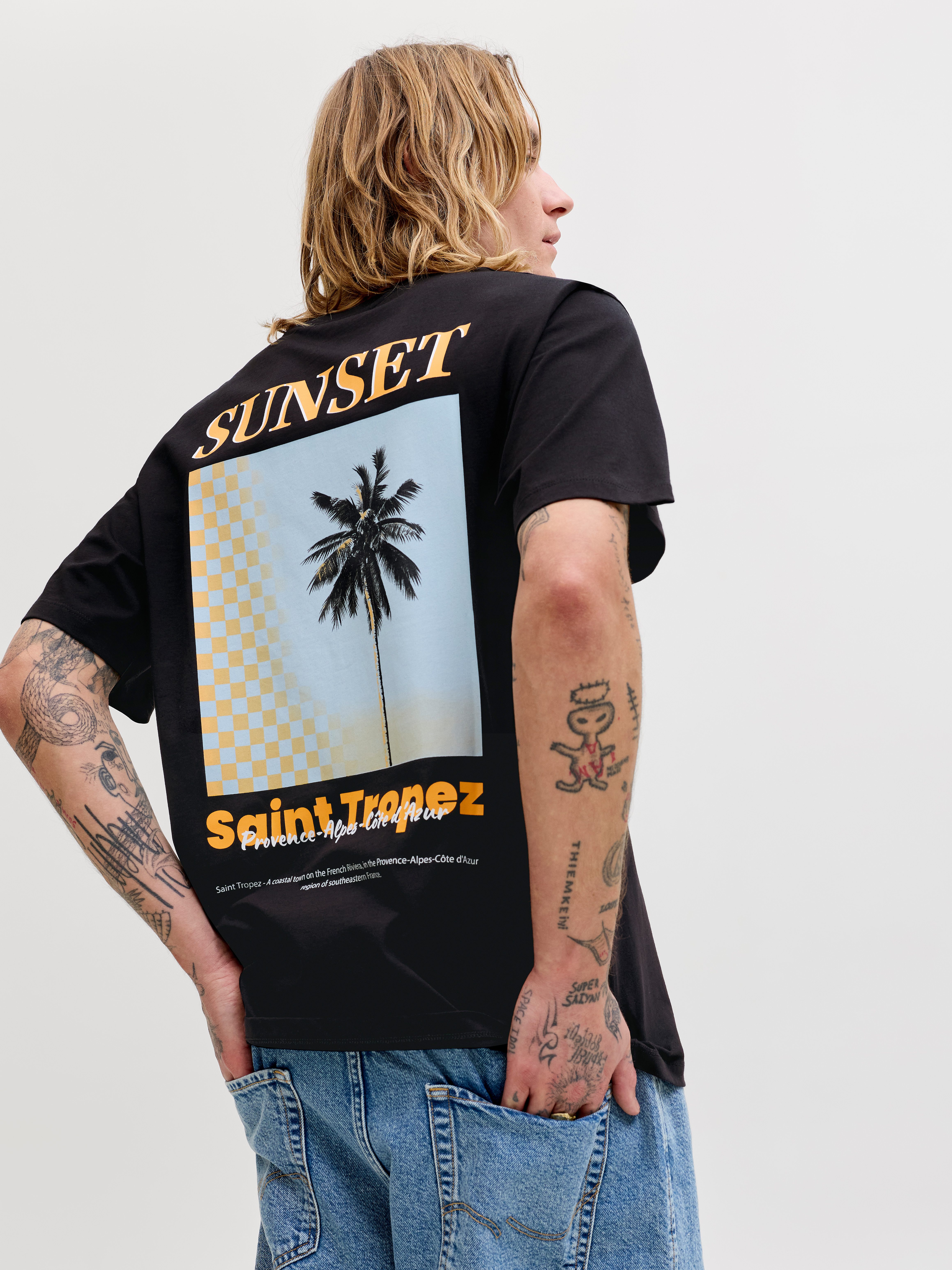 Jack & Jones Rundhalsshirt JJCITY PHOTOPRINT TEE SS CREW NECK Baumwolle, relaxed fit