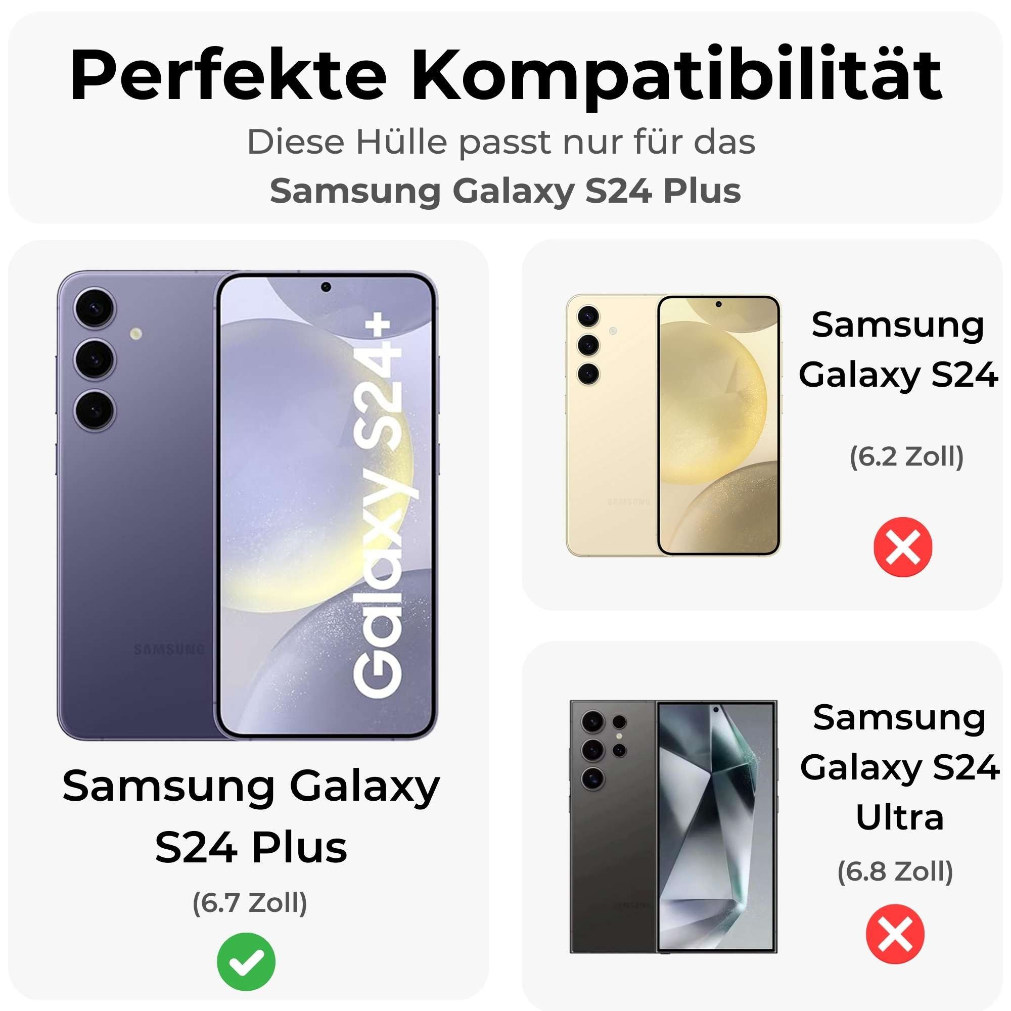 betterfon Handyhülle für Samsung Galaxy Serie Schutzhülle Magnet Case Hülle magnetisch, Magnetisches Laden, mattes Design, kratzfest & stoßfest verarbeitet