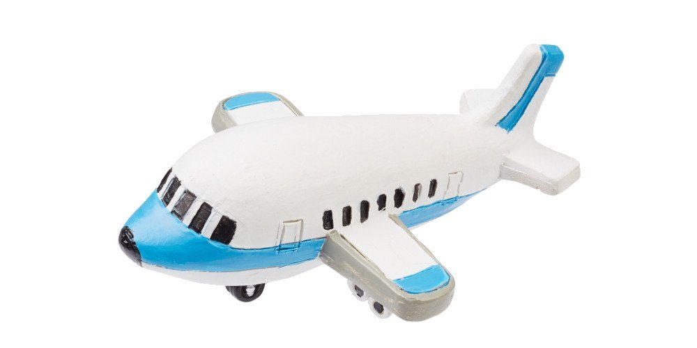 HobbyFun Dekofigur Flugzeug, 6 cm lang