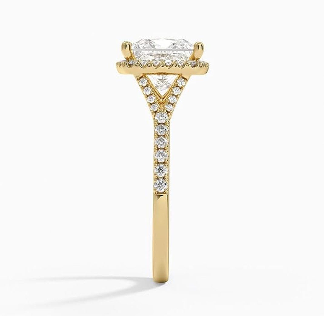 Jumpeak Verlobungsring Wedding ring, 2ct,D,VS1,2EX, Diamantring für Damen, Ring gold damen, Liebes geschenk für sie,Ein Hochzeitsgeschenk,Geschenk ideen für frau