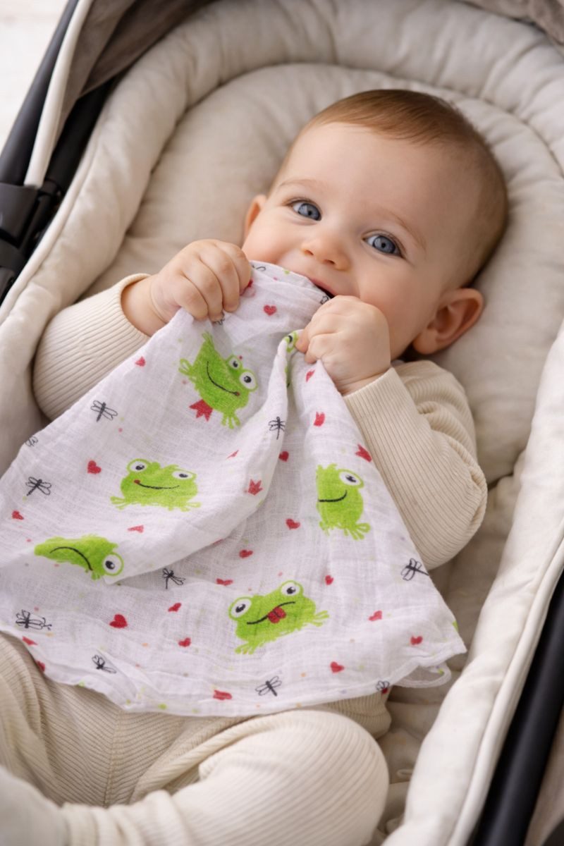 La Bortini Stoffwindeln Spucktücher Baby Stoffwindeln Mullwindeln 10er Pack, aus reiner Baumwolle