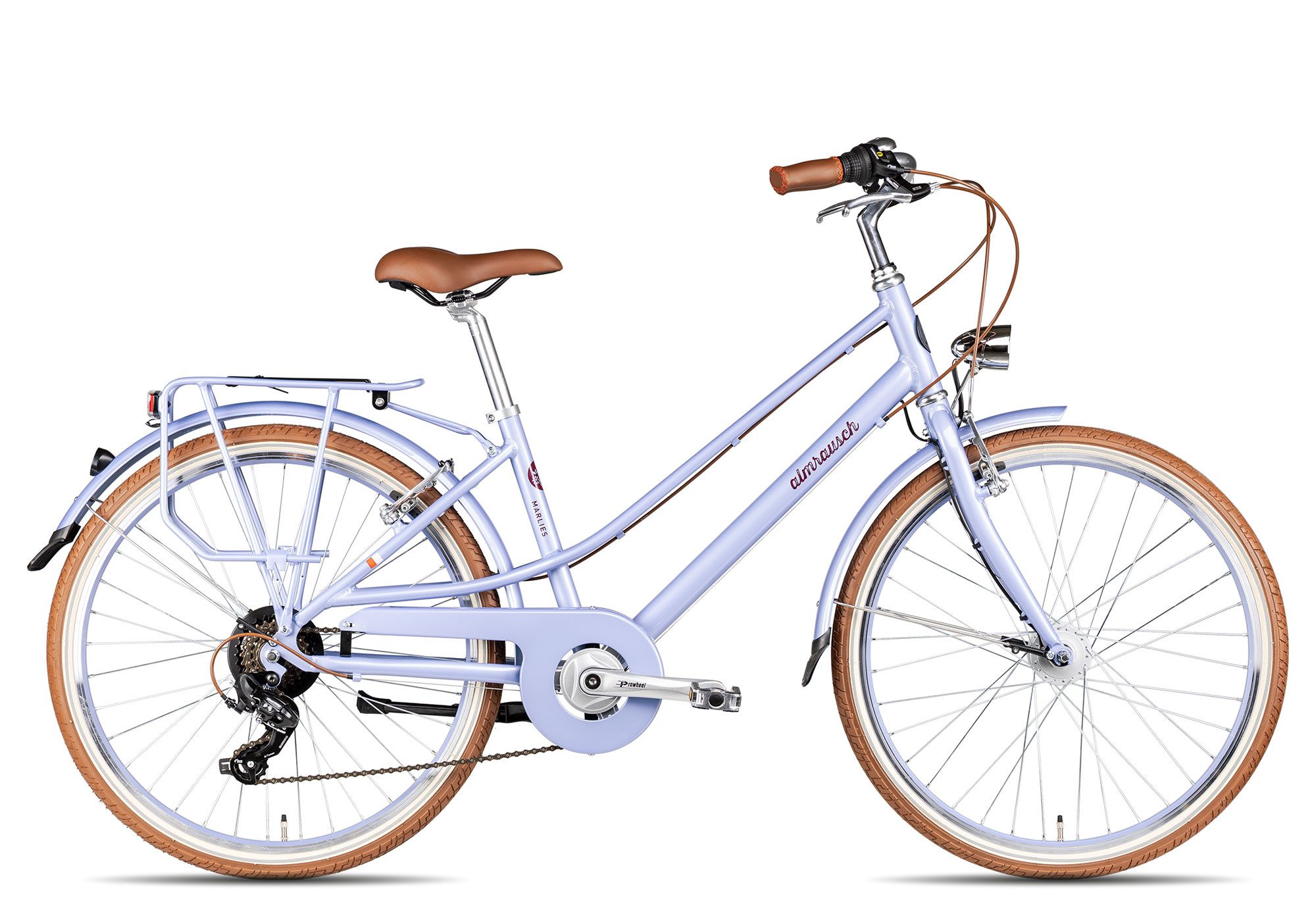 Almrausch Cityrad Marlies 6 26, 6 Gang Shimano Tourney 6 Schaltwerk, Kettenschaltung, sportlicher Aluminiumrahmen violett/rosa