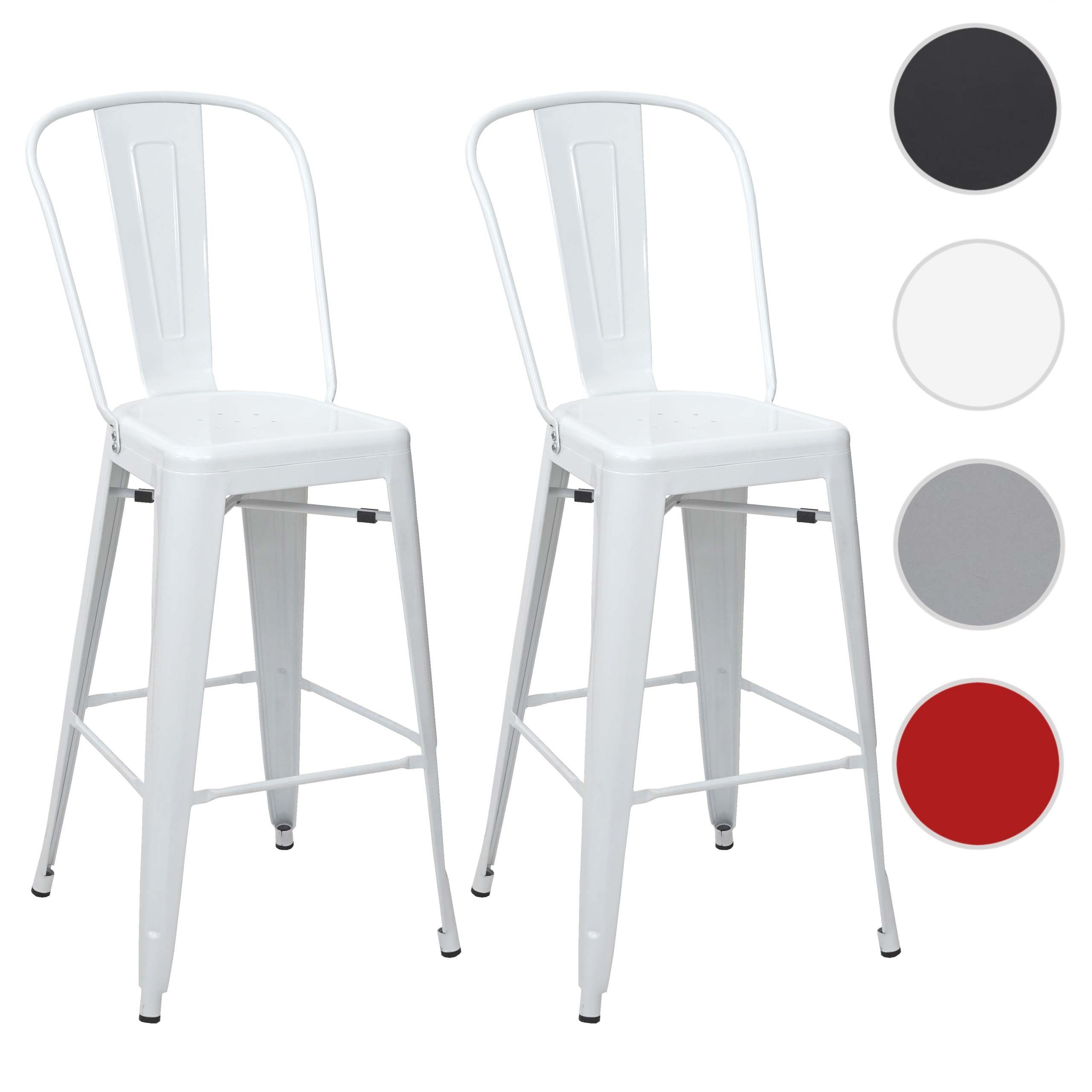 MCW Barhocker MCW-A73-2-B (Set, 2er), Gummifüße, günstig online kaufen