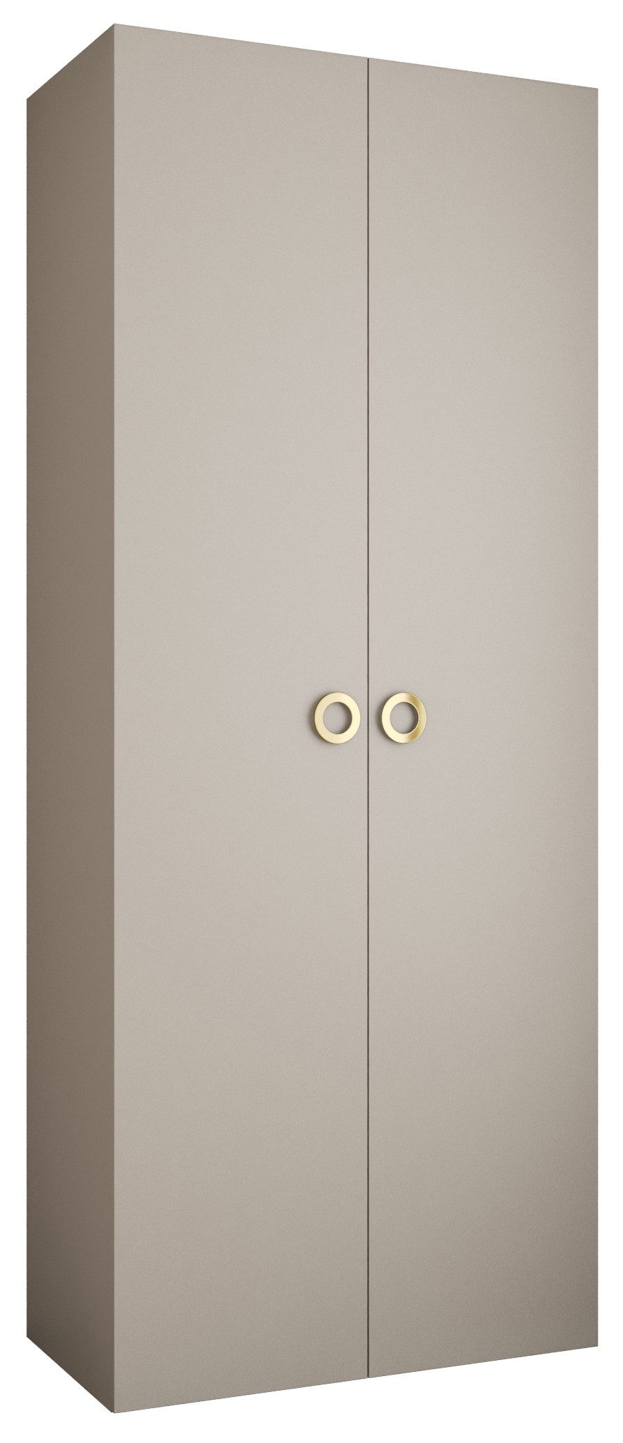 ABIKS MÖBEL Drehtürenschrank COMO 1 Schlafzimmerschrank mit Kleiderstange und Regalen