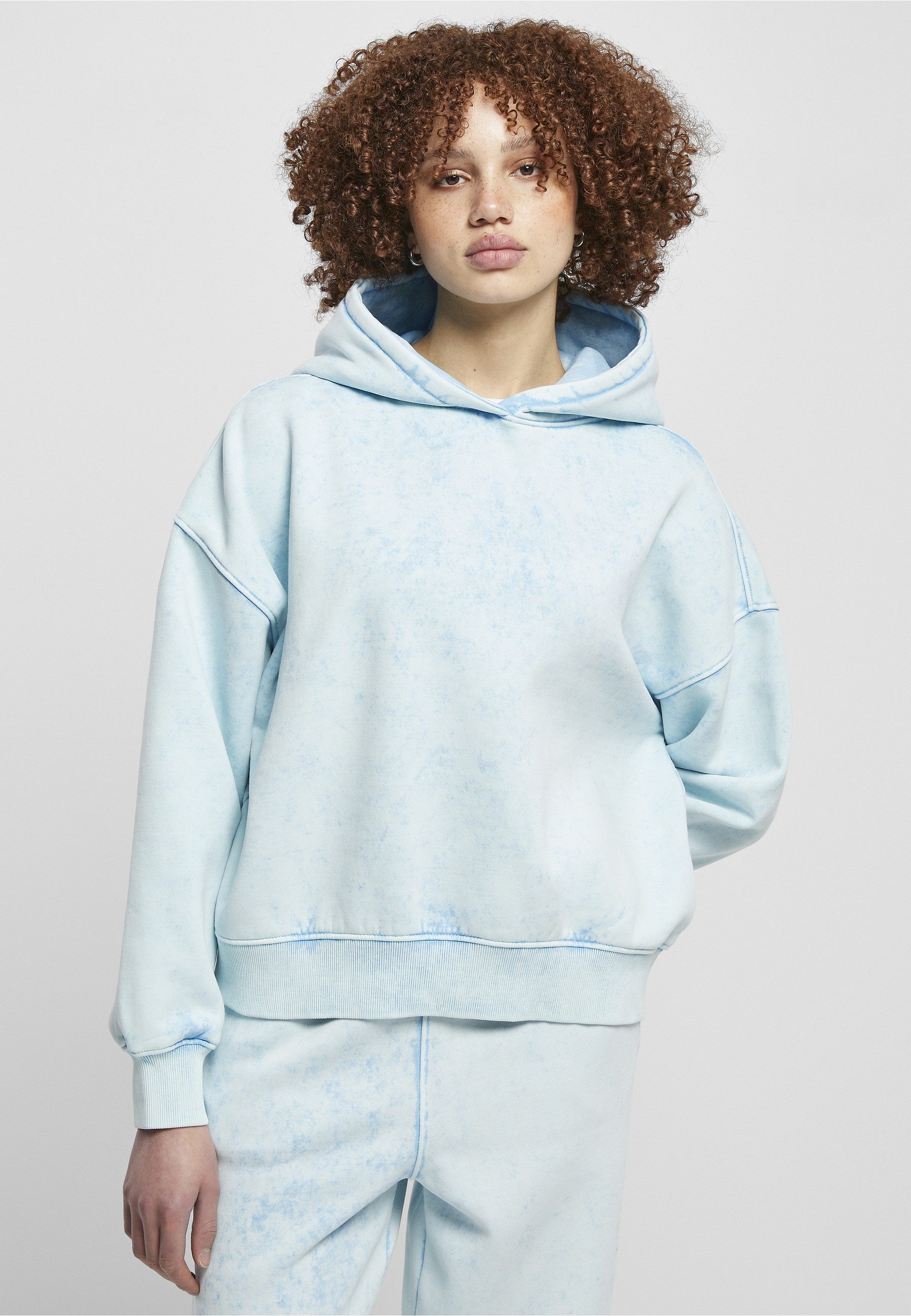 URBAN CLASSICS Rundhalspullover Urban Classics Damen Ladies Oversized Towel Washed Hoody (1-tlg)