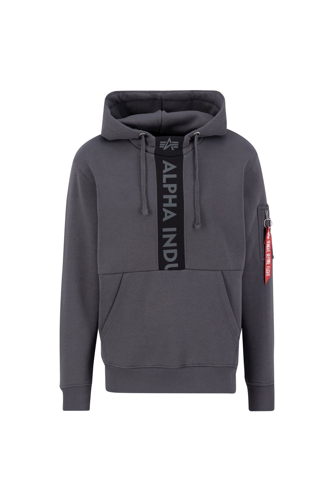 Alpha Industries Hoodie Alpha Industries Herren Kapuzenpullover Front Print Hoody vintage grey