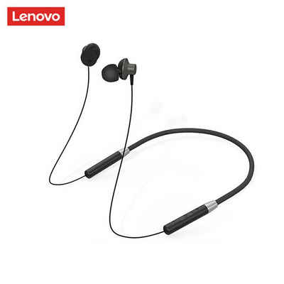 Lenovo HE05 mit Touch-Steuerung Bluetooth-Kopfhörer (Bluetooth 5.0, Stereo-Ohrhörer, Akkulaufzeit bis zu 6 Stunden, mit Mikrofon - Schwarz)