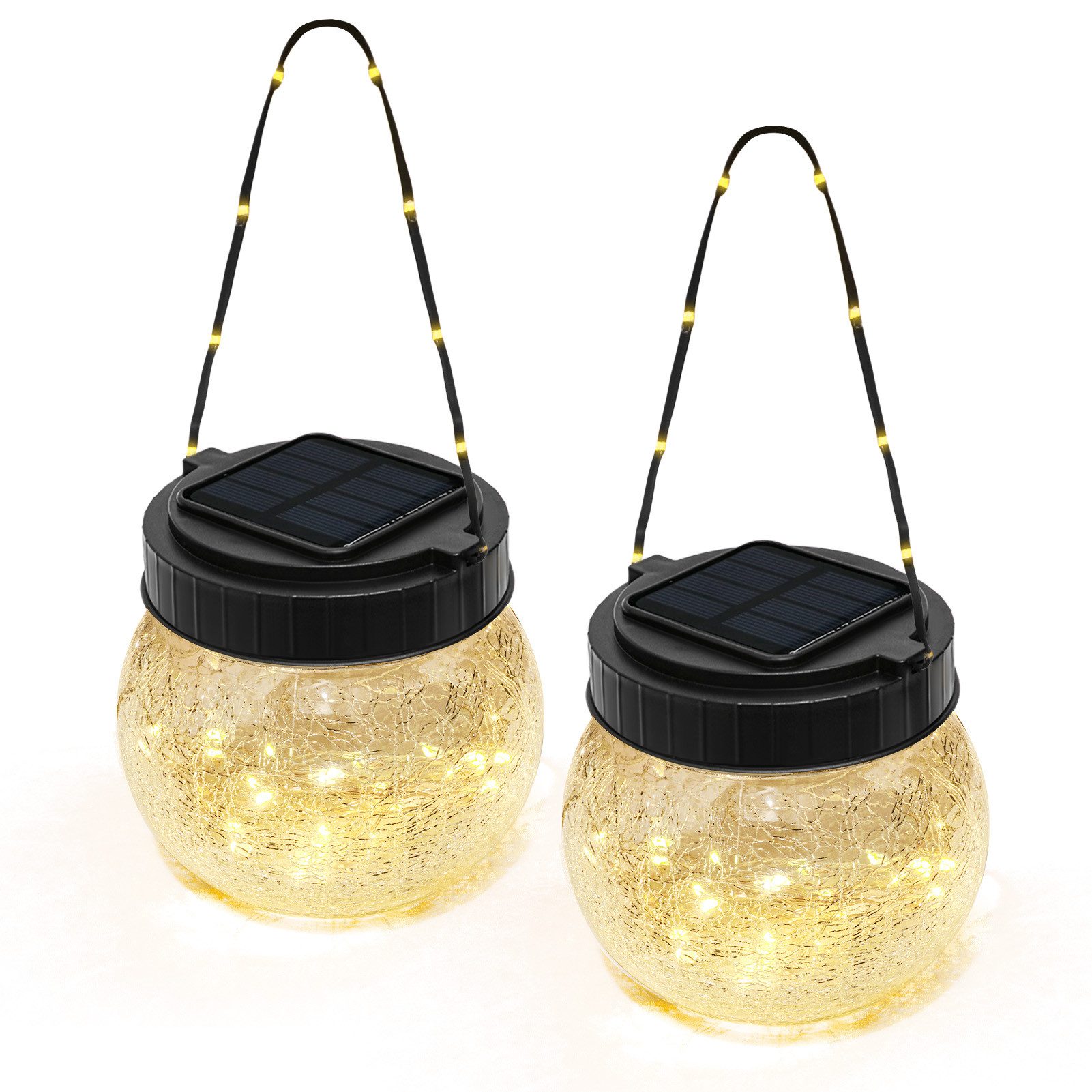 Tukrool LED Laterne Zweierpack Solar-Pendelleuchten aus günstig online kaufen