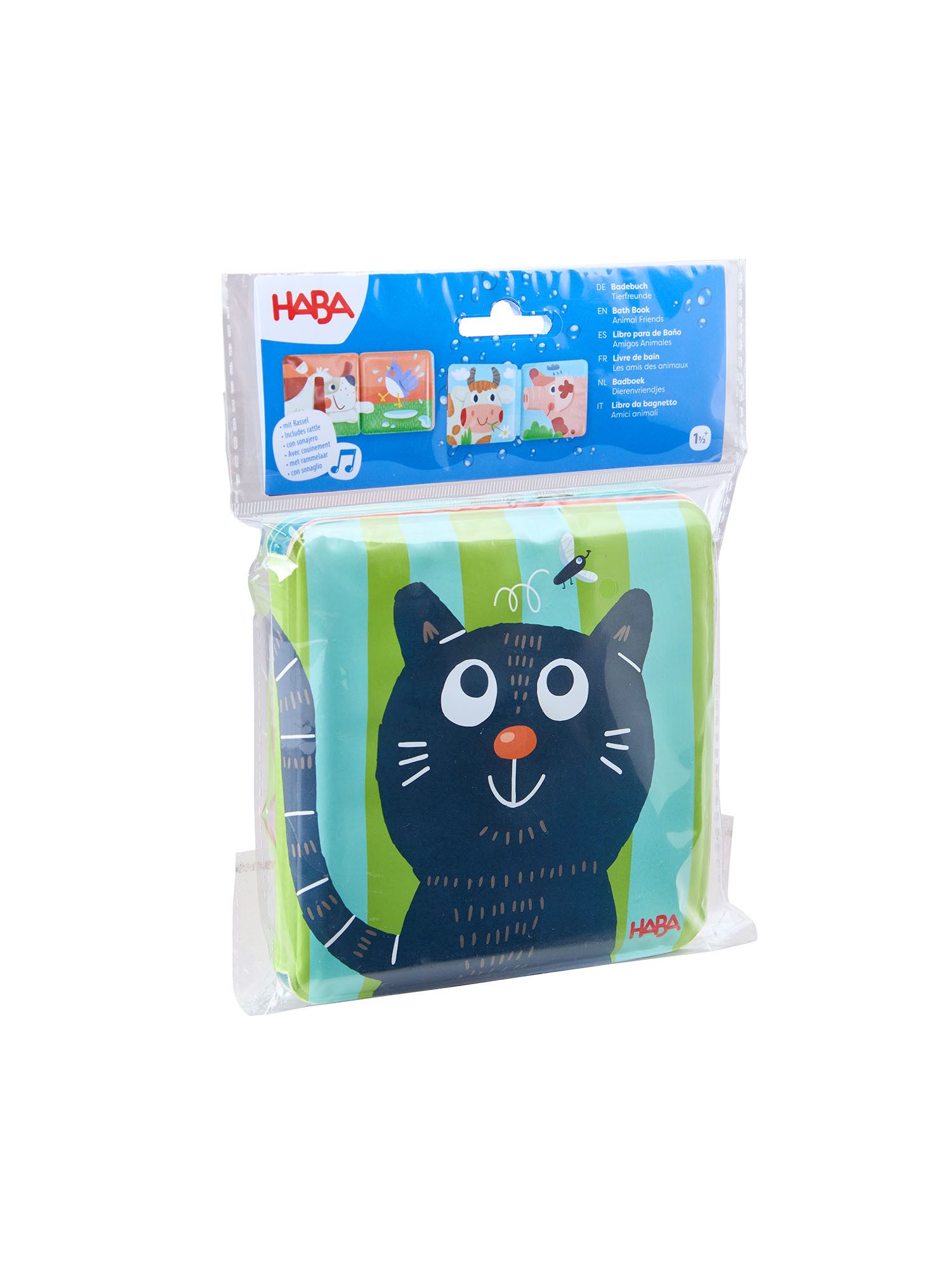 Haba Stoffbuch Mini & Maxi Badespaß (4-St), Fühlbuch, Babybuch, Soft Book