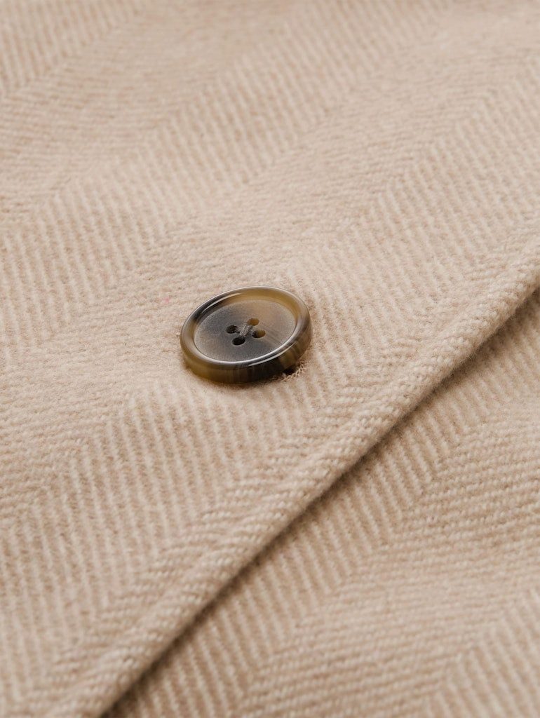 TOM TAILOR Parka Wintermantel Eleganter Wollmantel im Fischgrat-Design günstig online kaufen