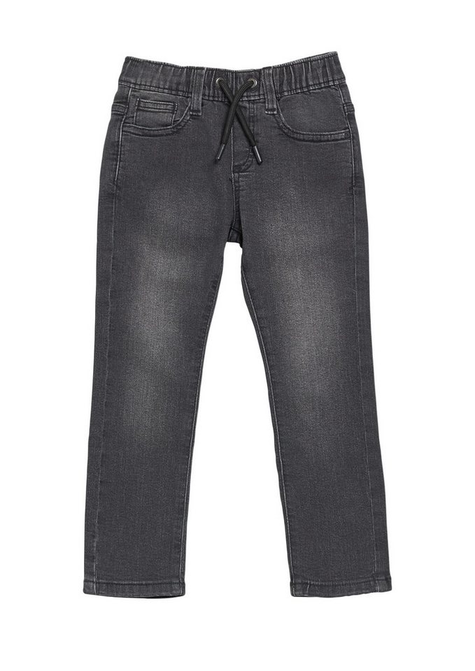 s.Oliver Junior 5-Pocket-Jeans mit elastischem Bund und Kordelzug