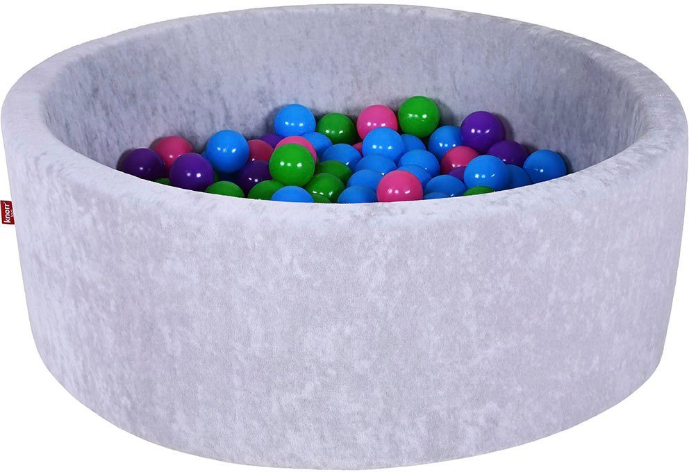 Knorrtoys® Bällebad Soft, Grey, mit 300 Bällen softcolor