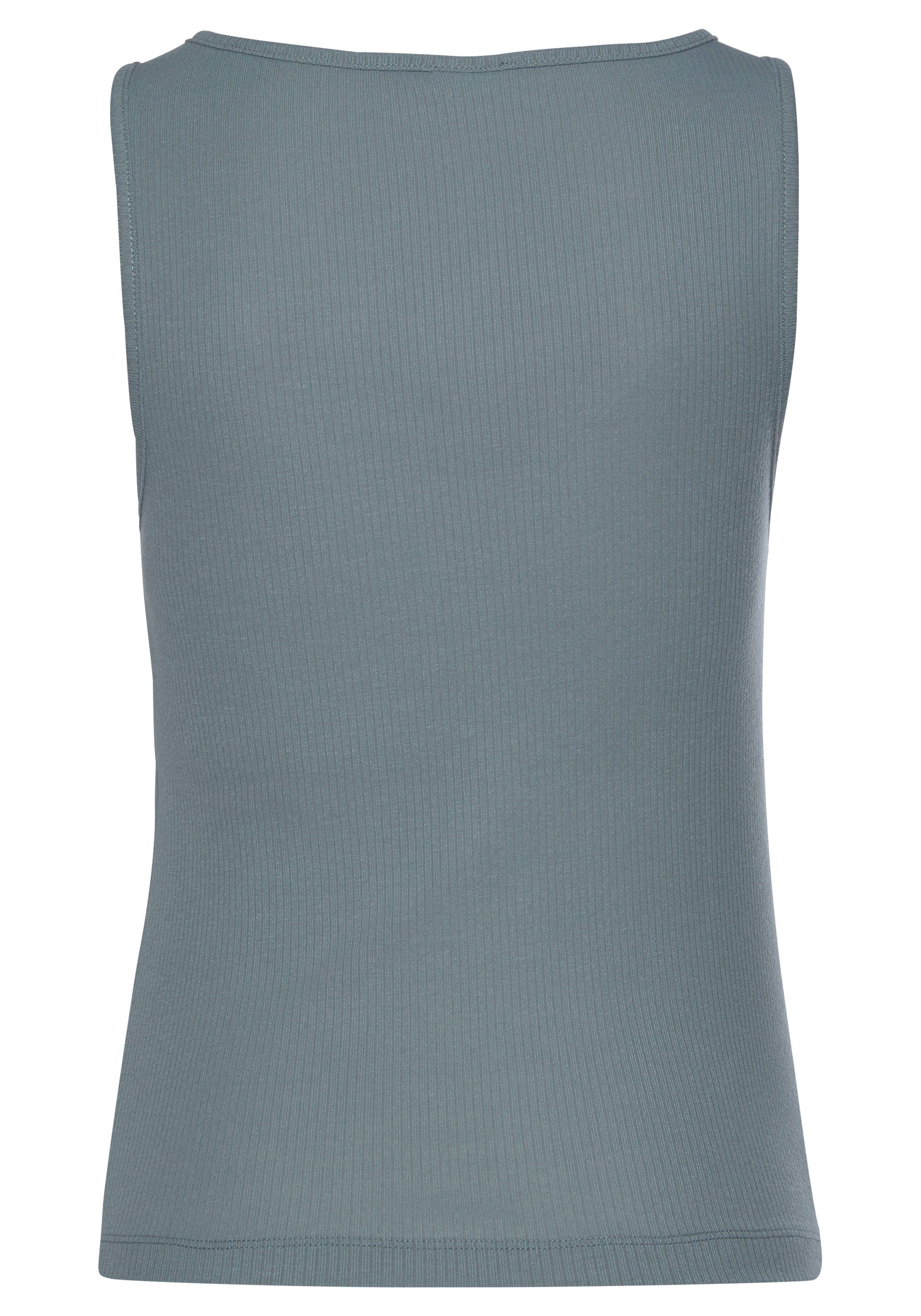 LASCANA Pyjamaoberteil aus Rippstrick