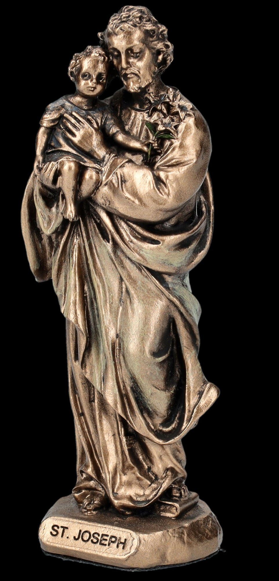 Figur Veronese - auf Jesuskind Josef - klein Figuren Arm GmbH christliche Dekofigur Shop Dekofigur