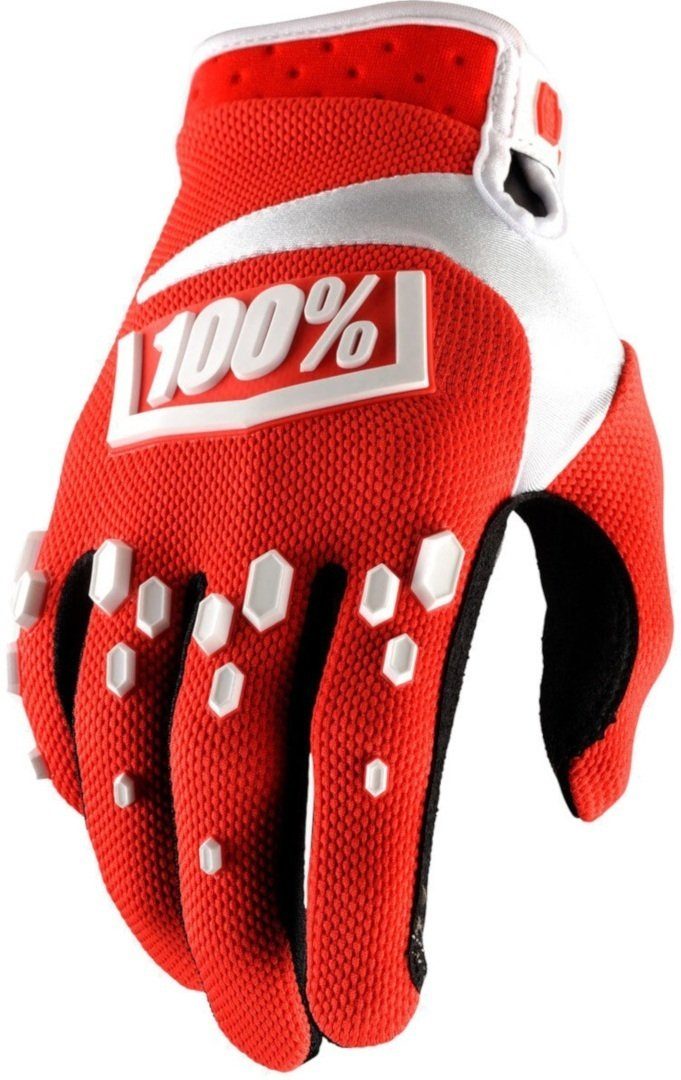 100% Motorradhandschuhe Airmatic Hexa Motocross Handschuhe Red/White