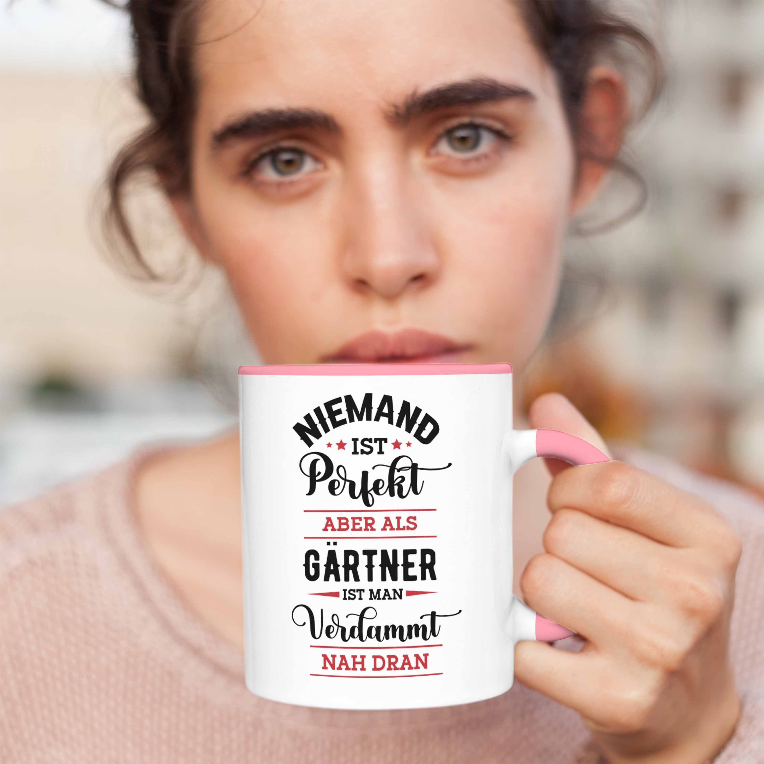 Gärtner Perfekt Niemand Geschenkidee Ist Trendation Tasse Rosa Geschenk Hobbygärtner Tasse