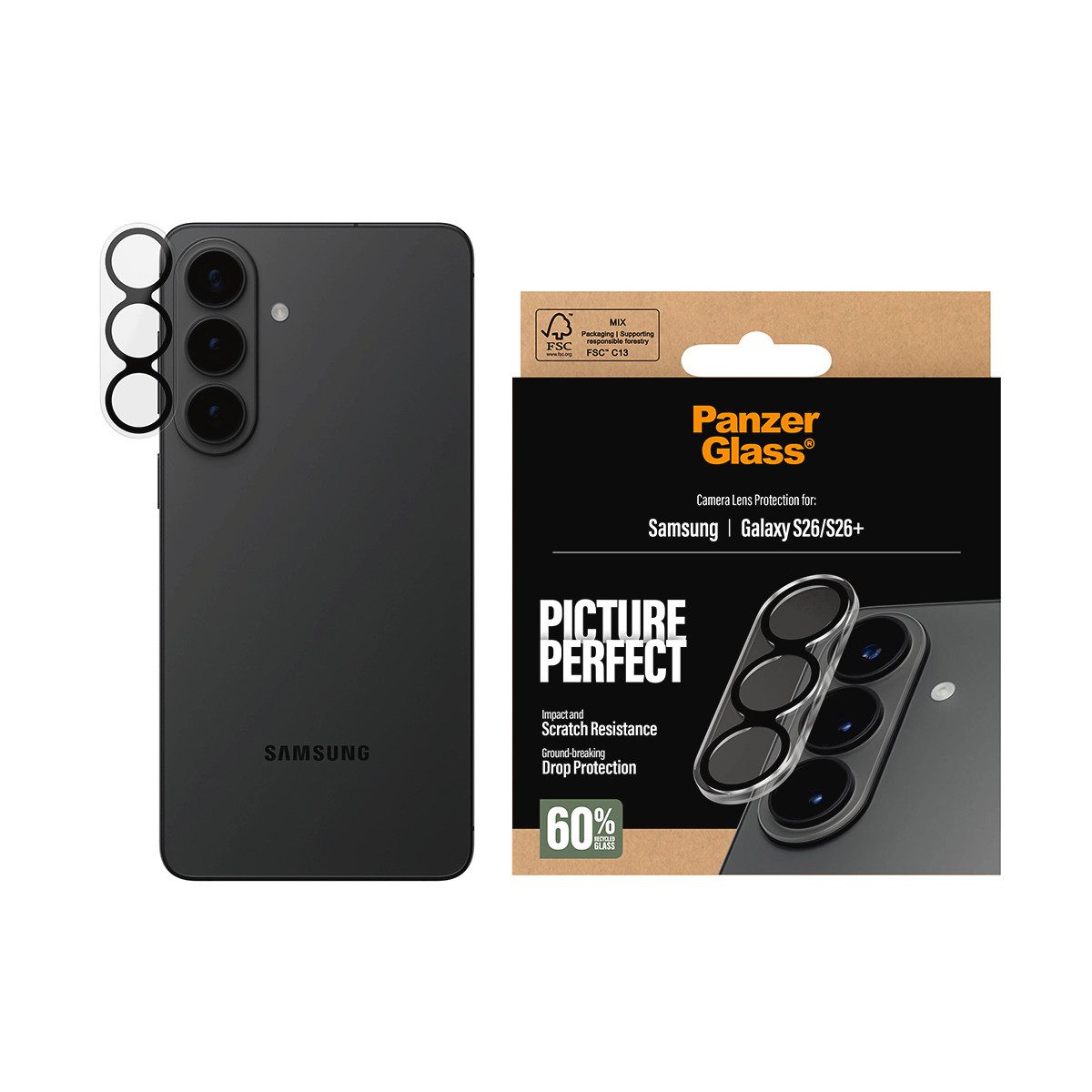 CARE by PanzerGlass Kameraschutzglas Camera Lens Protector für Samsung Galaxy S26, Samsung Galaxy S26 Plus,…
