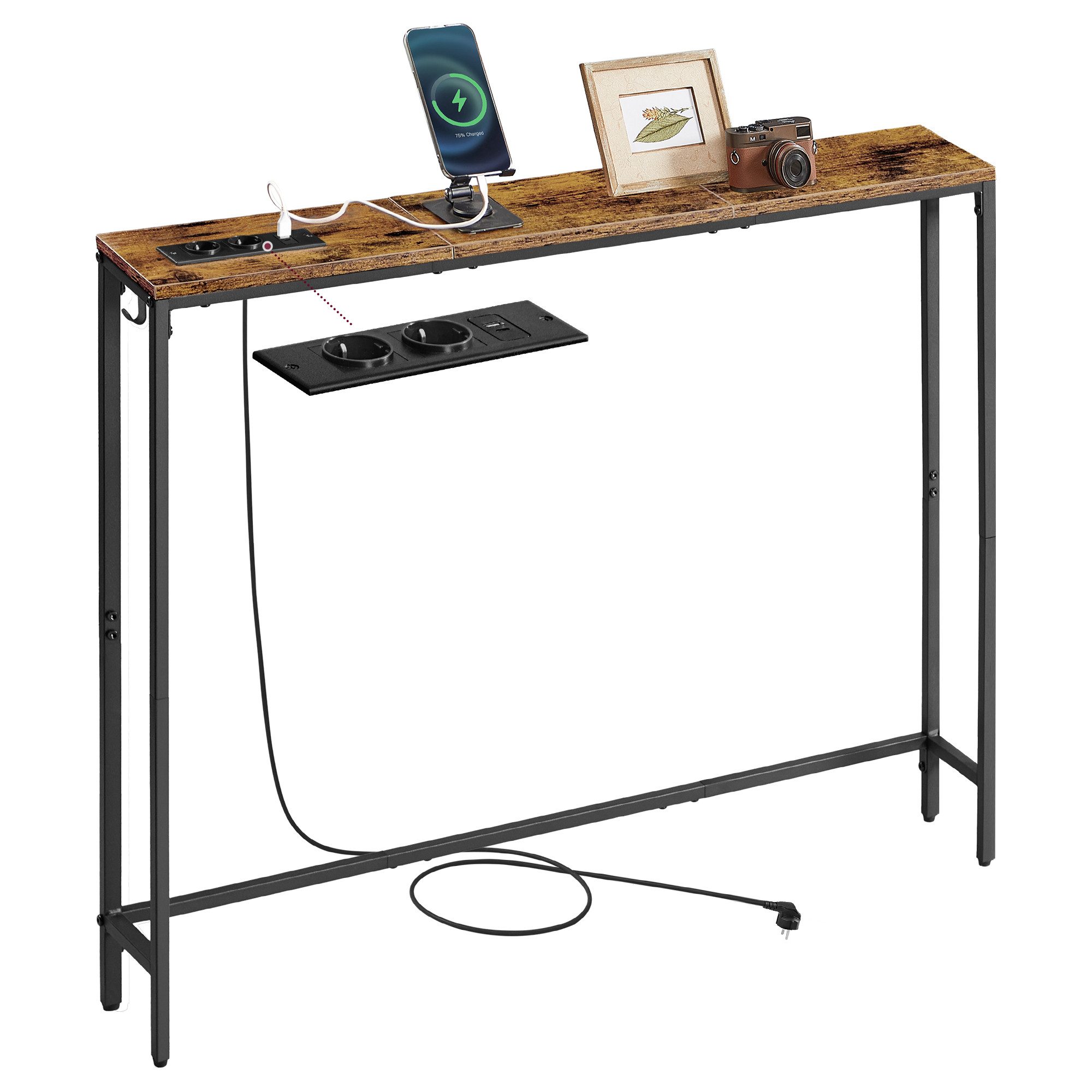 VASAGLE Konsolentisch (1-St., 1 Tisch), Flurtisch, schmales Design, 15 x 10 günstig online kaufen