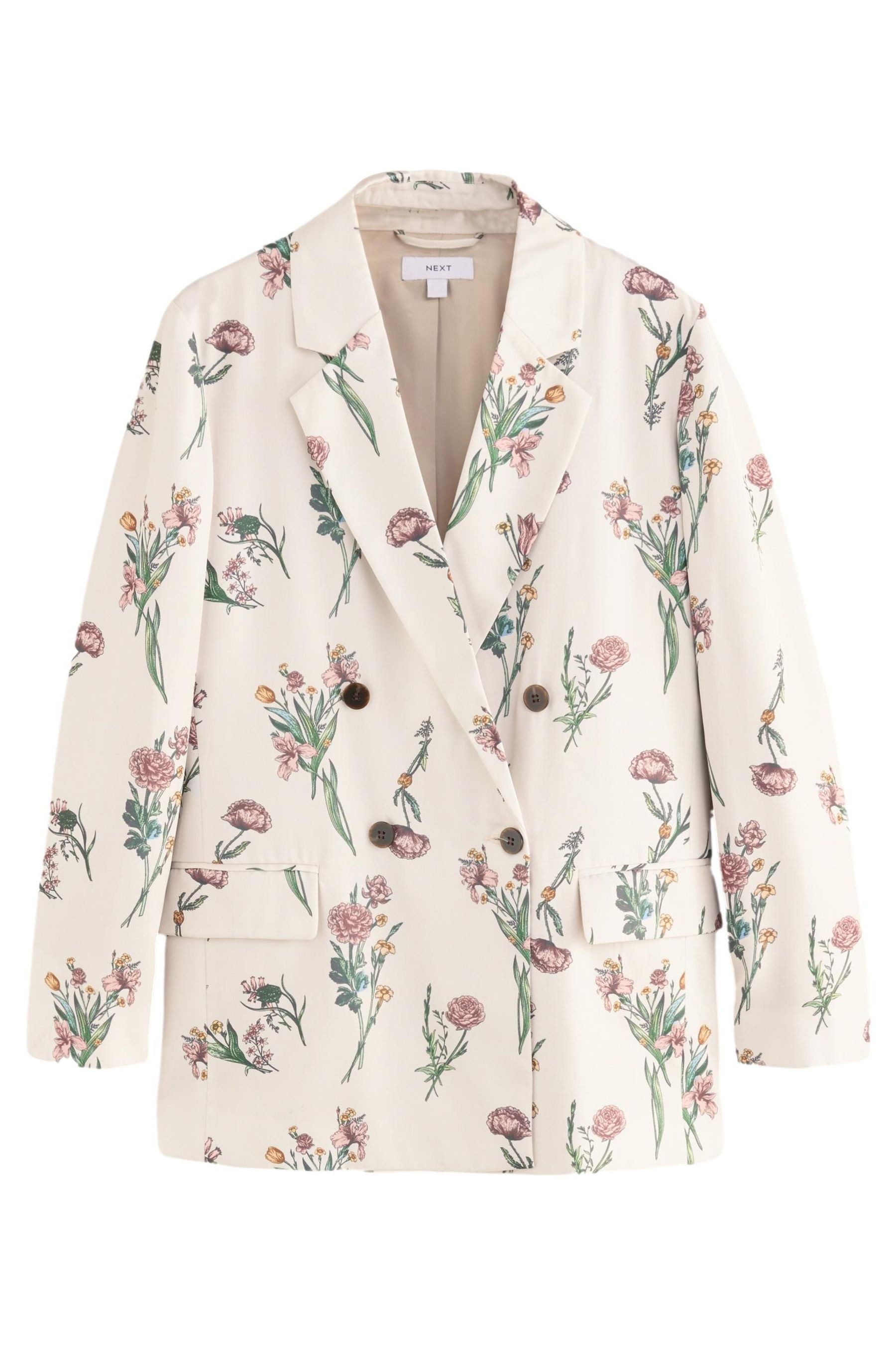 Jackenblazer Zweireihiger Blazer aus Twill