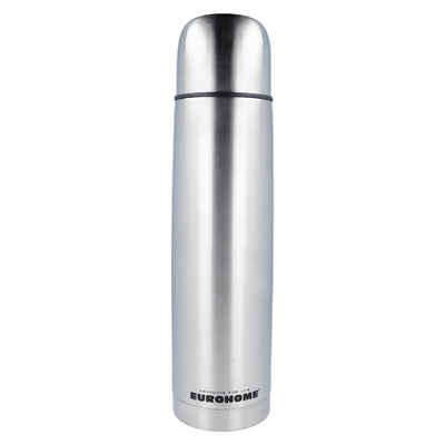 EUROHOME Isolierflasche Edelstahl Isolierflasche Rostfrei mit Satin-Finish, Thermobecher Kaffee - Trinkflasche mit Trinkdeckel