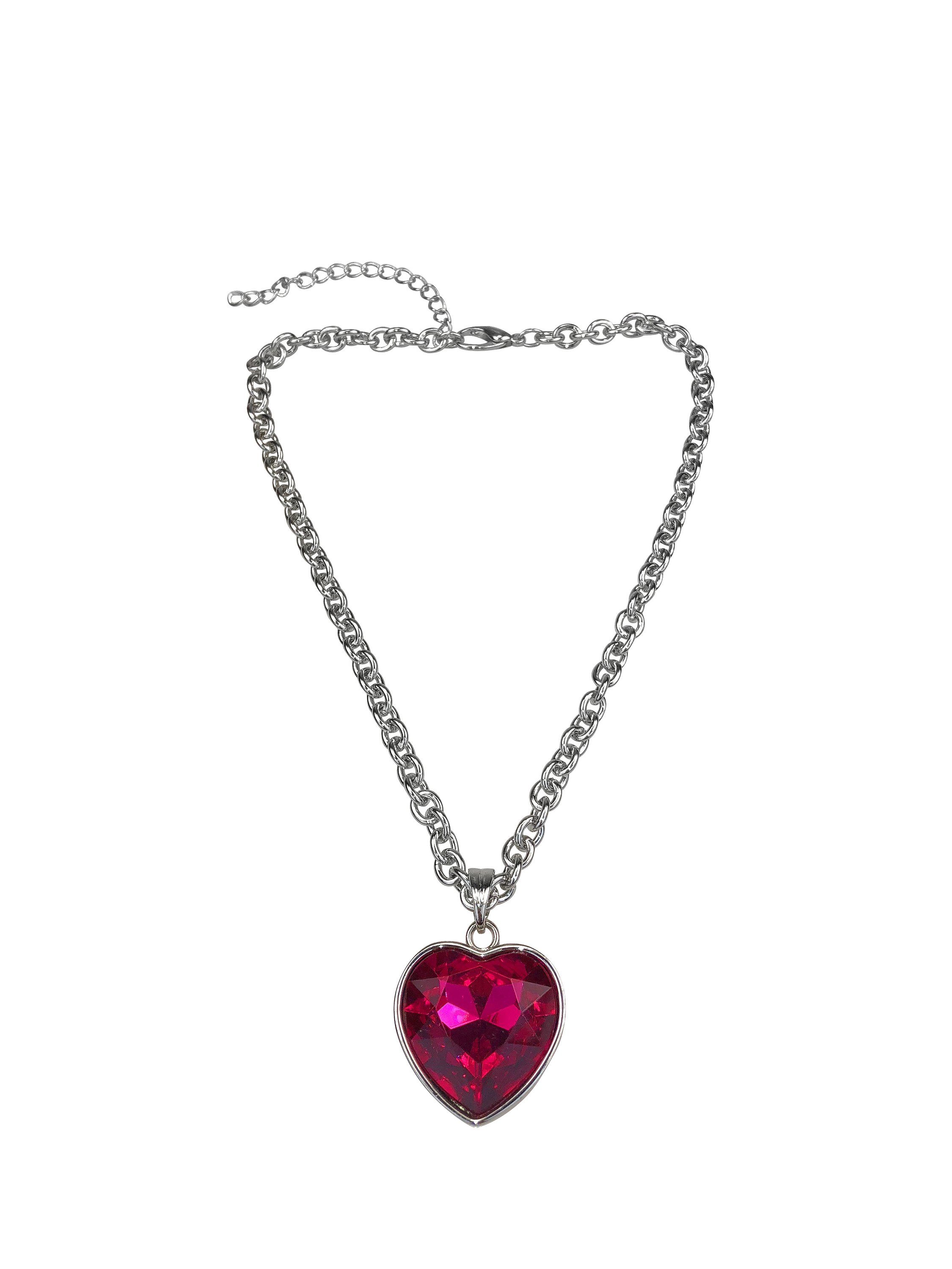 Allgäu Rebell Kette mit Anhänger Rosalind, mit Herzanhänger