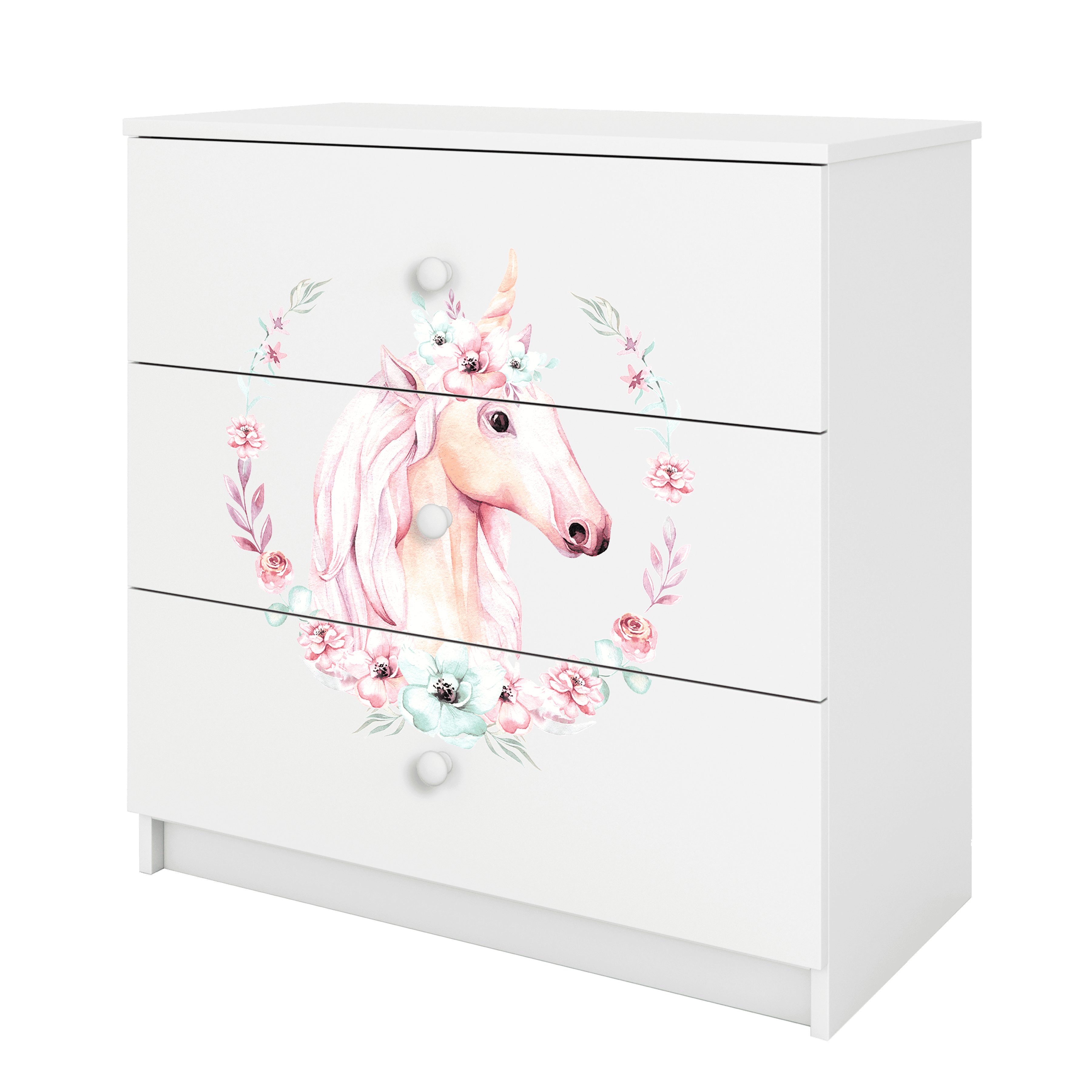 Raumhirsch Furniture Kinderregal Kinderkommode mit Tiermotiven, Spielzeugregal mit Schubladen - Kinderzimmermöbel, stabile Konstruktion, kindgerecht, verschiedene Farben & Designs