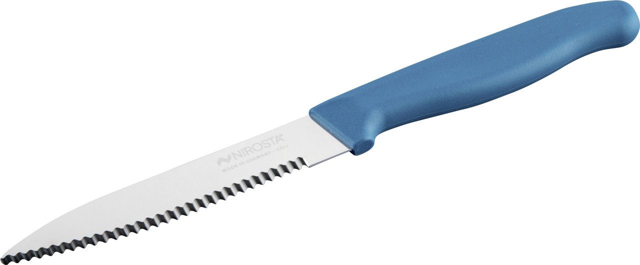 Nirosta Küchenorganizer-Set Nirosta Küchenmesser Elemental 21,5 cm blau/silber