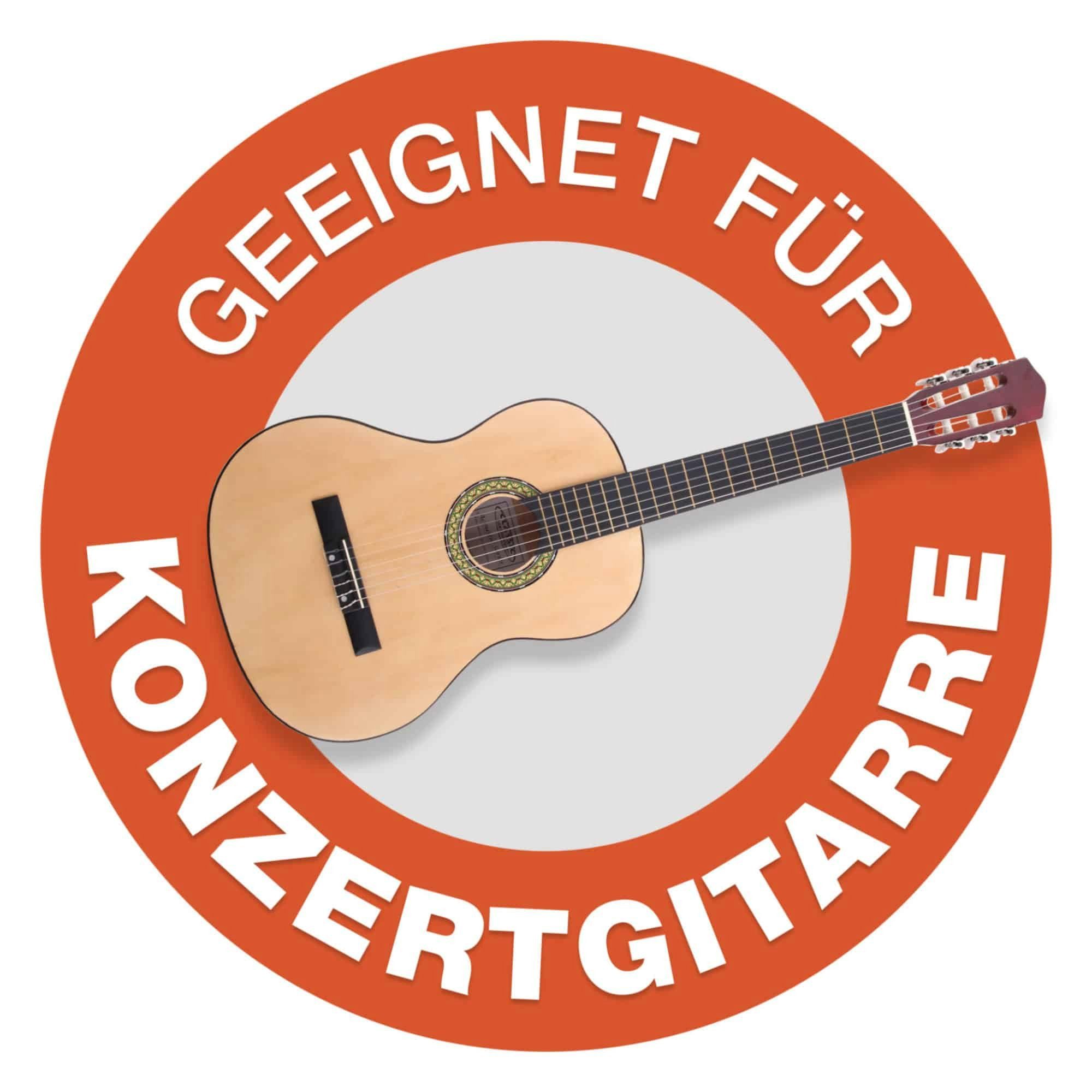 (Gigbag Weinrot Noten/Zubehör), Gitarrentasche inkl. Komfort-Griff weicher Fronttaschen 2 Rocktile geformter 1/2-Größe für Ergonomisch Polsterung, Klassik-Gitarrentasche mit