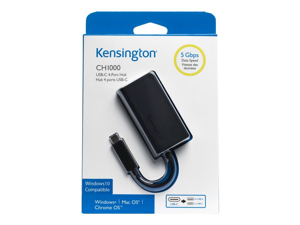 KENSINGTON KENSINGTON Netzwerk-Switch Hub 4-Port USB-C