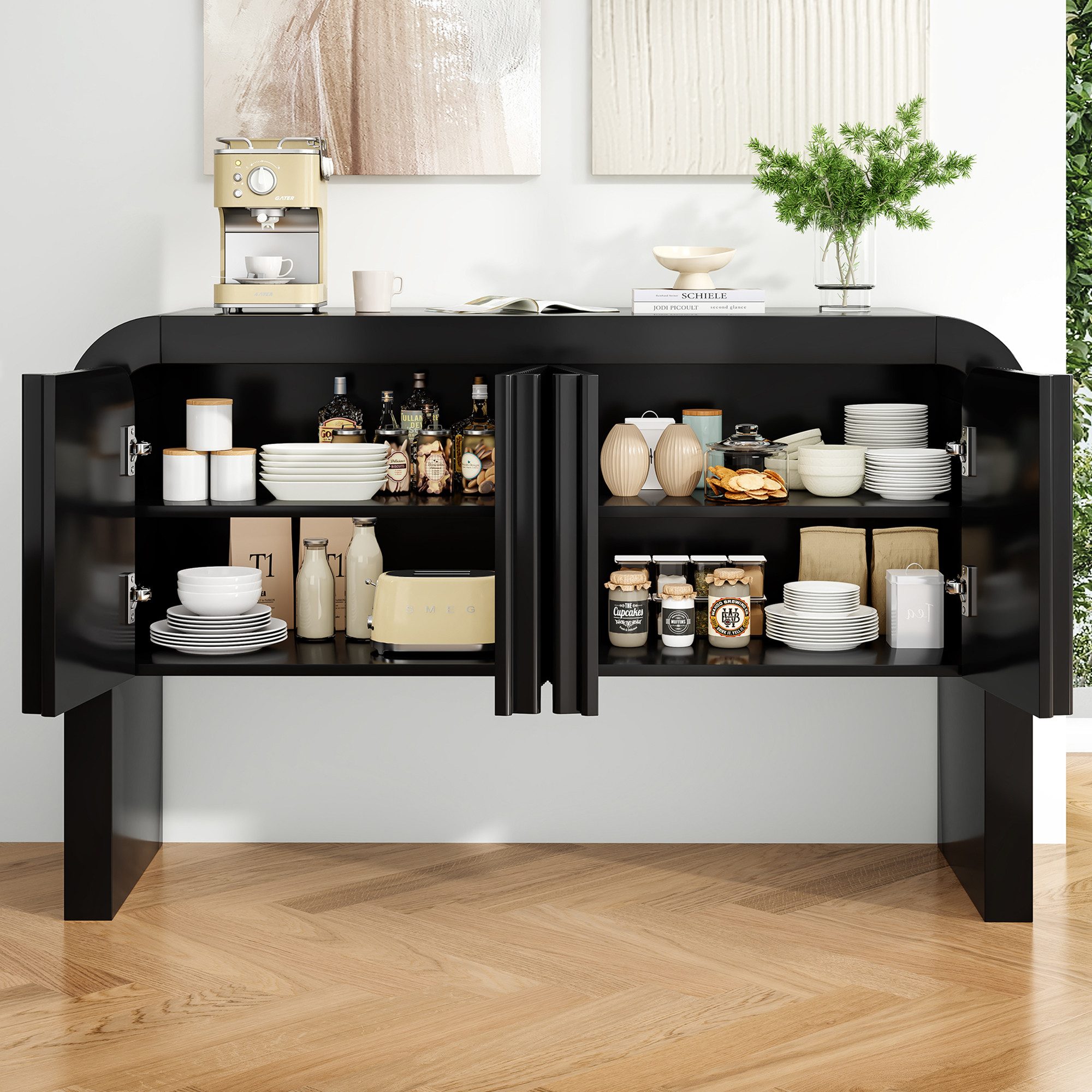 Flieks Sideboard mit abgerundeter Ecke (1 günstig online kaufen