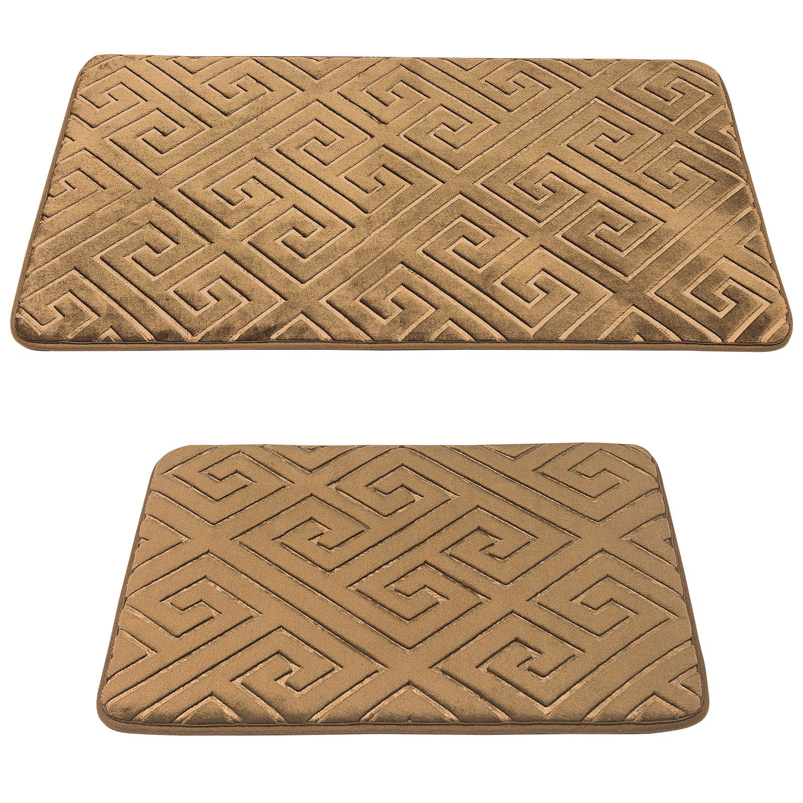 HOMELUX Badematte 2-teilig Badteppich Set Wasserabsorbierend Badematten günstig online kaufen