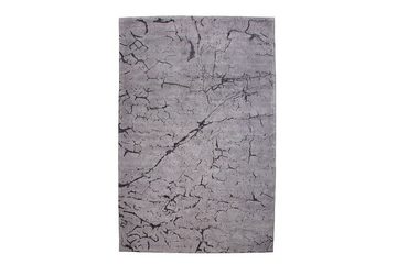 Teppich FIRE & EARTH 240x160cm grau, riess-ambiente, rechteckig, Höhe: 10 mm, dezentes Muster · Wohnzimmer