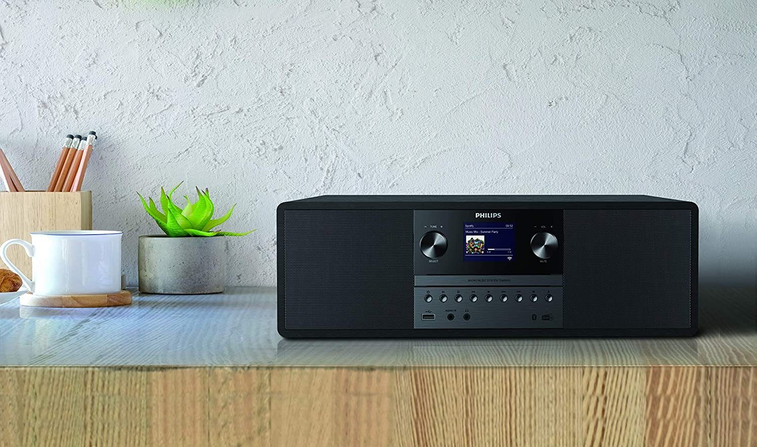 Philips Stereoanlage W TAM6805/10 Mini Stereo 50 System Leistung: Lautsprechern