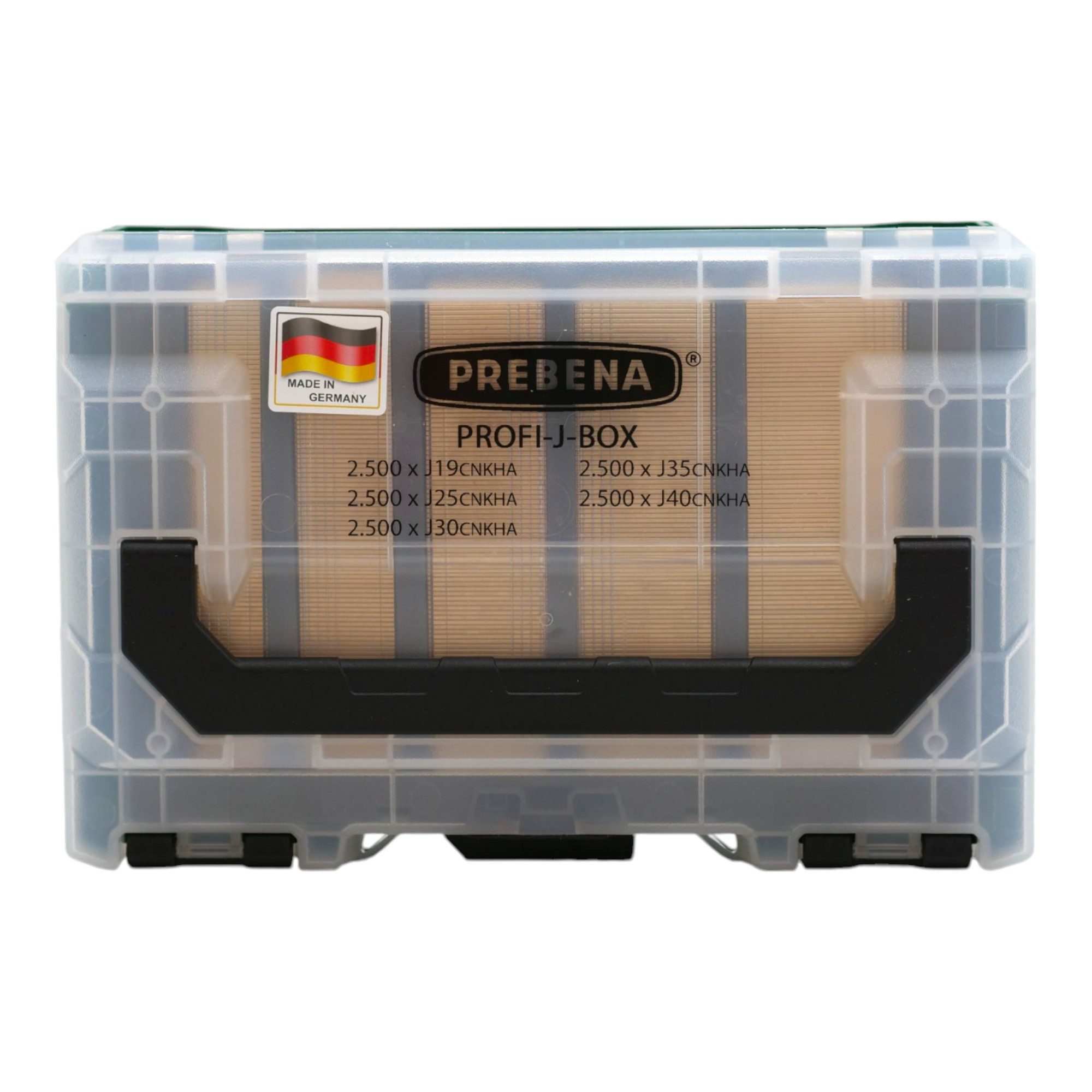 Stauchkopfnagel PROFI-J-BOX Stauchkopfnägel Brads 25 - 50mm 12500 Stk verzinkt geharzt