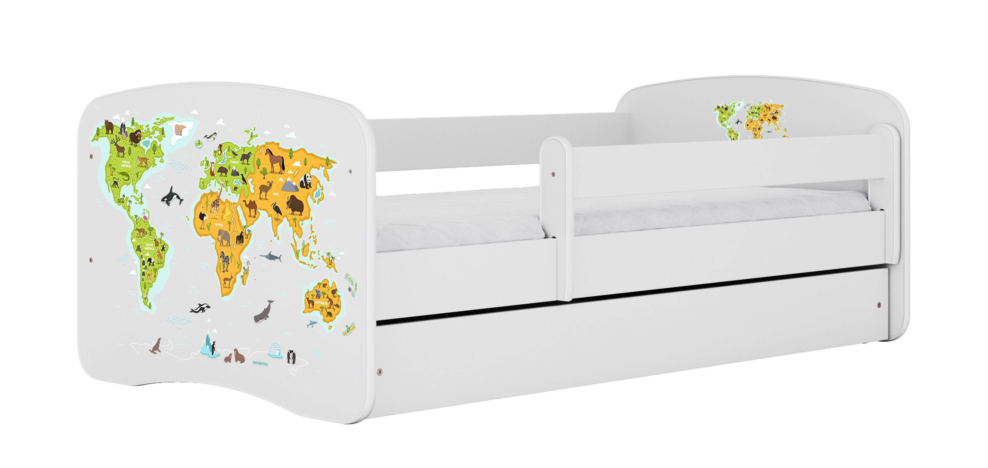 99rooms Kinderbett Dreams XIII (Kinderbett, Bett), Modern Design, Liegekomfort, mit Schublade, Lattenrost und Matratze