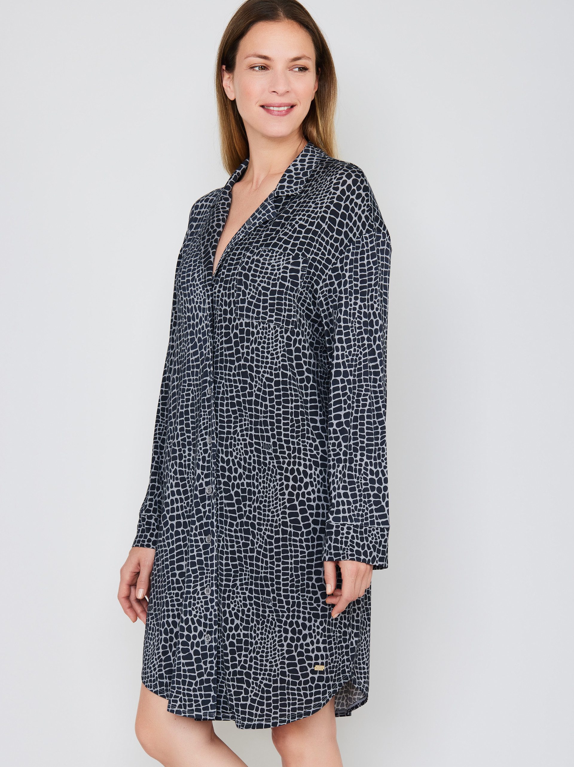 JOOP! Nachthemd Luxe Modal Printed Nacht-hemd schlafmode sleepwear günstig online kaufen